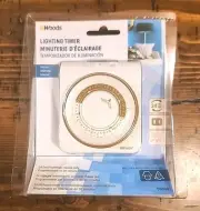 Woods 50000 Indoor Mechanical Timer 125 V 15 A 30 Min Interval Hr 24 On/Off C...