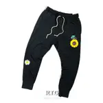 【RTG】NIKE NSW SWOOSH PANT 棉長褲 黑色 小花 向日葵 縮口 抽繩 男款 DM5013-010