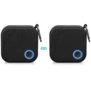 Brookstone Big Blue Go Compact Wireless Speaker, IPX7 Water resist (2 Pack)