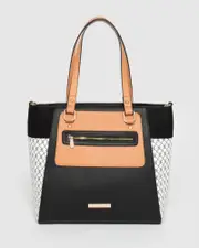 Multi Colour Stella Quilted Tote Bag