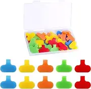 SAVITA 30pcs Wire Labels Electrical, Writable Reusable Nylon Cable Label Tags Cord Label Write on Wire Markers for Cable Wires Management and Identification (5 Colors)