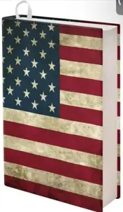 USA Flag Stretchable Book Cover Fits Most Hardcover Textbooks up to 9x11