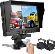7" Quad Monitor DVR AHD 1080P Rear Side View Reversing Camera Kit For Truck RV