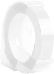 YaSao 3D Plastic Embossing Label Tape Refill for DYMO 12965 1610 Label Maker with 3/8 Inch * 9.8 feet, 1 Roll Transparent