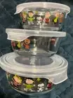 Pyrex Peanuts Snoopy / Storage Container Round 380 ml (3 pieces)