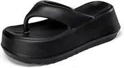 [Geerta] Cloud Slides for Women with Platform Pillow Trendy Thick Soles Cushioned for Summer Outdoor Sandals Slipper Shower House Home