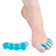 Catzon 2 Pcs Toe Separators for Kids Correcting Bunions & Plantar Fasciitis-Blue