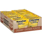 Maruchan Ramen Creamy Chicken Instant Noodles Ready to Eat Meals, 3 Oz, 24 Count