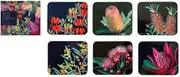 6pc Ashdene Native Grace Coaster Rectangular Cup/Mug Mats Table Drinking Glass