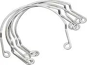 STARTIST 6X Billiard Net Bag Fixators Billiards Net Brackets Stable Accessories Metal Billiard Supplies Pool Table Pockets Fixators