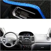 [SAHAJE] Sun Shade Protect Carpet Anti-Glare for Geely MK I 2006-2013 Center Console Protector Carpet Dashmat Reduce Sun Shade 2012 2011 Car Auto Inner Dashboard Cover (Color : Blue LHD)