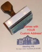 Alamo Rubber Stamp With Your Custom Address