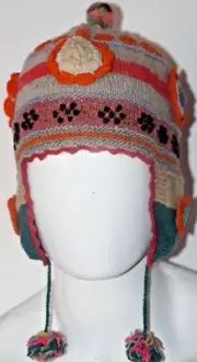 Peruvian Andean Mountain Ollantaytambo chullo Ceremony hat