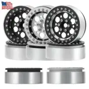 4PCS 1.9" Metal Beadlock Wheel Rims For 1:10 RC SCX10 RC4WD D90 TRX-4 CC01 90046