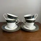 Royal Doulton Lot of 4 Carlyle Cups Saucers Bone China H5018 England