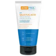 Acne Free Salicylic Acid Exfoliating Face Scrub, 2% BHA Blackhead Remover & Acne