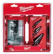 Milwaukee HSS STEP DRILL BIT SET 3Pieces Speed Start Tip, Black Oxide Finish