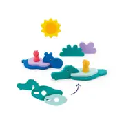 Quut Puzzle Friends Into The Jungle Croco/Hipo Kids/Children Bath Toy 10m+