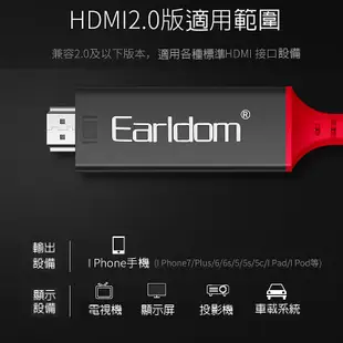 HDMI視頻轉接線 隨插即用電視線Lightning Apple TV 畫面同步電視棒 蘋果轉HDM (3.1折)