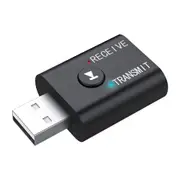 Wireless Bluetooth 5.0 Audio Transmitter Classic Colors and Simple Durable Design Receiver Media Playback Adapter 2 in 1