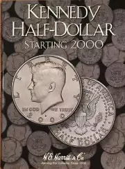 2000 - UNTIL KENNEDY HALF DOLLAR COIN FOLDER H. E. HARRIS / WHITMAN - NEW