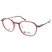 在飛比找Yahoo奇摩購物中心優惠-Alphameer光學眼鏡 韓國塑鋼系列/透紅-黑#AM39
