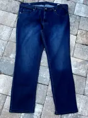 Buffalo David Bitton Mens Jeans 40x32 AXEL Dark Blue Denim Slim Comfort Stretch