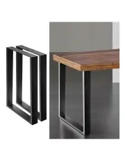[Artiss] Coffee Dining Table Legs 710Mm x2 in Black