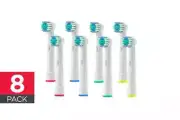 NNEKG 8 Pack Replacement Toothbrush Heads (Soft Bristles) Oral B Compatible