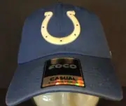 NWT Unisex Adj Strapback FOCO Indianapolis Colts NFL Logo Hat Cap New
