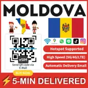 [eSIM] Moldova SIM e-SIM card Travel Sim card Tarjeta eSIM Dato Data only A+