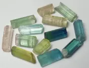 Natural Tourmaline Multicolour Crystal’s From Afghanistan Weight :17.20 Carats