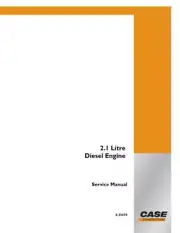 Case 2.1L Diesel Engine Service Manual Repair Shop Book
