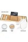 Milliard Ultimate Bath Spa Kit, includes Bamboo Bath Caddy tray, Suction Bath