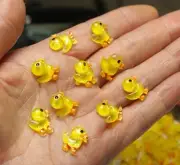 5/8" MINI DUCKS Flat back CABOCHONS, 3D nail charms, Small gift for kids
