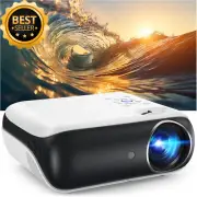Native 1080P Bluetooth Projector Portable Mini HD w/ Speaker Home Outdoor HDMI