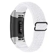 Smart Watch Band Compatible with Fitbit Charge 4 / Charge 3 / Charge 3 SE Charge 5 Charge 2 Nylon Smartwatch Strap Braided Adjustable Breathable Solo Loop Repl