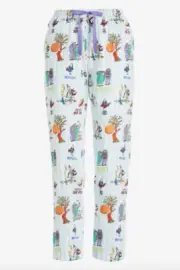 NEW PETER ALEXANDER ROALD DAHL COTTON SATEEN PJ PANTS WOMENS MEDIUM M RRP$79.95