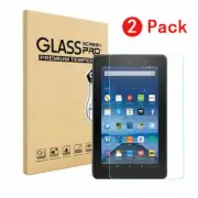 2 Pack Tempered Glass Screen Protector For Amazon fire 7" / HD 8"/ HD 10" Tablet