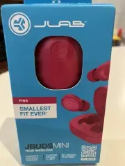 JLab - JBuds Mini True Wireless Earbuds (Pink) NEW 1 YEAR WARRANTY Fast Postage