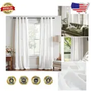 Luxurious Velvet Light-Filtering Curtains 90"L - Set of 2 for Elegance & Comfort