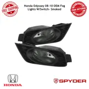 Spyder OEM Fog Lights w/Switch Black Smoke For 2008 - 2010 Honda Odyssey