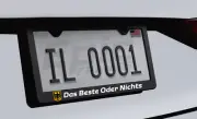 Das Beste Oder Nichts "the best or nothing" -License Plate Frame, BMW, AMG, Audi