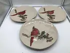 Eli + Ana Ceramic 10.in Cardinal Dinner Plate Set for 3 CC02B31022