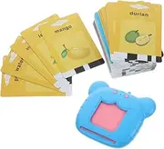 1 Set Cognitive Learning for Cartoon Tiger Head Words Talking Flash Cards Machine Interactive Educational Plaything for Vocabulary Building and Early Reading Skills