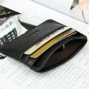 Men's Front Pocket Credit Card Holder Leather Wallet Card Cover Card Case Gifts
