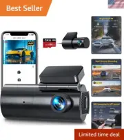 Full HD Dash Cam Package - 4K Front Camera, Rear Cam, & Smart Monitoring Options