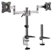 Brateck LUMI LDT11-C024 13''-27'' Aluminum Dual monitor desk mount - Max load: