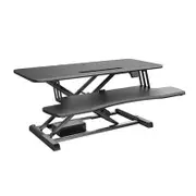 Brateck DWS15-02 Electric Sit Stand Desk Converter w/ Keyboard Tray Deck Standard Surface