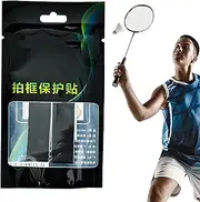 dzqad Tennis Racket Head Guard, Tennis Racket Guard Band Frame Stickers, Racket Frame Stickers for Badminton Racket Racket